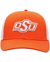 Men's Top of the World Orange, White Oklahoma State Cowboys Trucker Snapback Hat