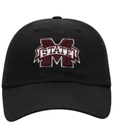 Men's Top of the World Black Mississippi State Bulldogs Staple Adjustable Hat