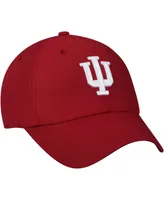 Men's Top of the World Crimson Indiana Hoosiers Primary Logo Staple Adjustable Hat