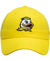 Men's Top of the World Yellow Oregon Ducks Primary Logo Staple Adjustable Hat