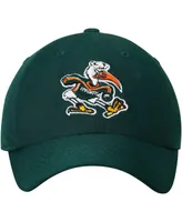 Men's Top of the World Green Miami Hurricanes Staple Adjustable Hat
