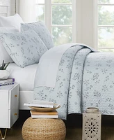 Sweet Florals Quilt and Sham 3 Piece Set