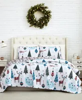 Winter Wonderland Oversized Reversible Piece Quilt Set