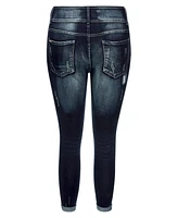 City Chic Women's Patched Apple Skinny Jean