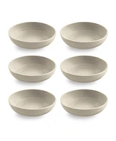 TarHong 8" Planta Artisan 6-Piece Low Bowl Set