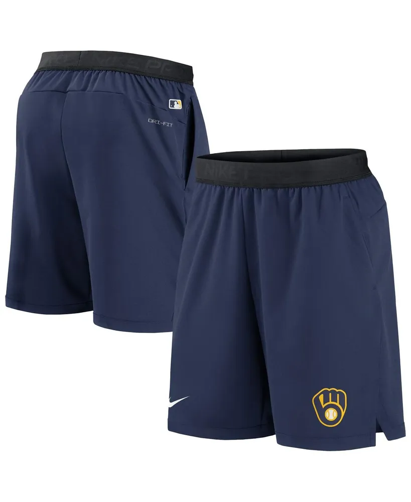 Men's Nike Navy Milwaukee Brewers Authentic Collection Flex Vent Max Performance Shorts