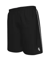 Men's Majestic Black Chicago White Sox Big Tall Mesh Shorts