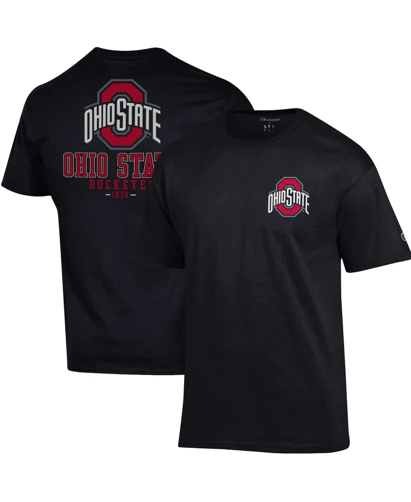 Men's Champion Ohio State Buckeyes Team Stack 2-Hit T-shirt