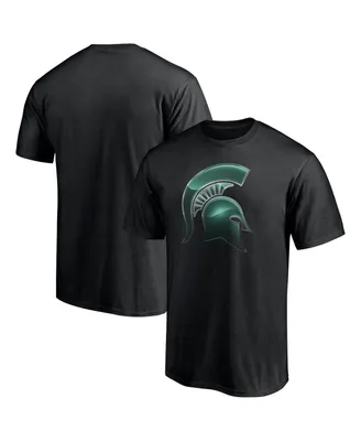 Men's Fanatics Black Michigan State Spartans Team Midnight Mascot T-shirt