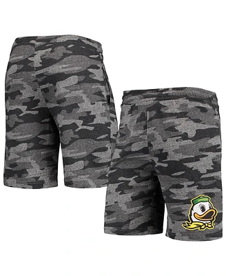 Men's Concepts Sport Charcoal, Gray Oregon Ducks Camo Backup Terry Jam Lounge Shorts