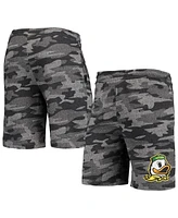 Men's Concepts Sport Charcoal, Gray Oregon Ducks Camo Backup Terry Jam Lounge Shorts