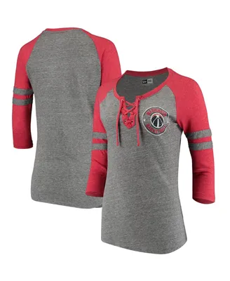 Cleveland Indians New Era Women's Lace-Up Long Sleeve T-Shirt