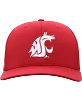 Men's Top of The World Crimson Washington State Cougars Reflex Logo Flex Hat