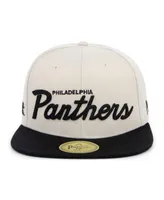 Men's Physical Culture Cream Philadelphia Panthers Black Fives Snapback Adjustable Hat