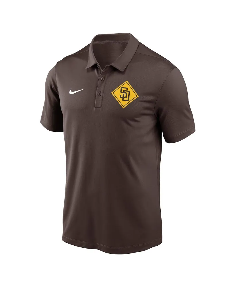 Men's Nike Brown San Diego Padres Diamond Icon Franchise Performance Polo Shirt