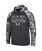 Men's Colosseum Charcoal Miami Hurricanes Oht Military-Inspired Appreciation Digital Camo Pullover Hoodie