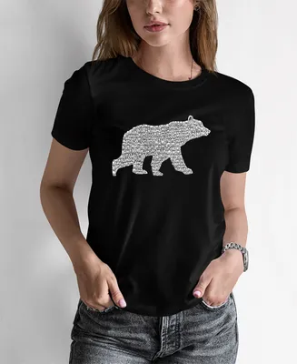 Women's Word Art Mama Bear T-shirt