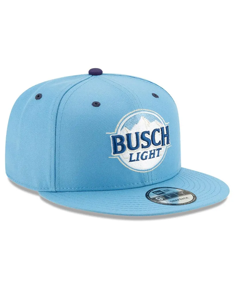 Men's New Era Light Blue Kevin Harvick Busch Light 9Fifty Snapback Adjustable Hat