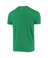 Men's Under Armour Kelly Green Notre Dame Fighting Irish Wordmark Logo Performance Cotton T-shirt