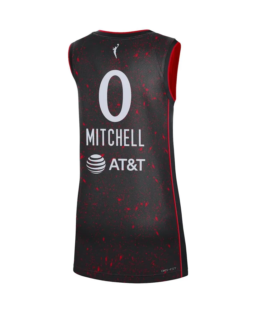 Women's Nike Kelsey Mitchell Black Indiana Fever Rebel Edition Jersey