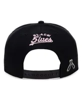 Men's Physical Culture Black Second Story Morrys Black Fives Snapback Adjustable Hat