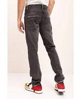 Ron Tomson Men's Modern Distressed Denim Jeans