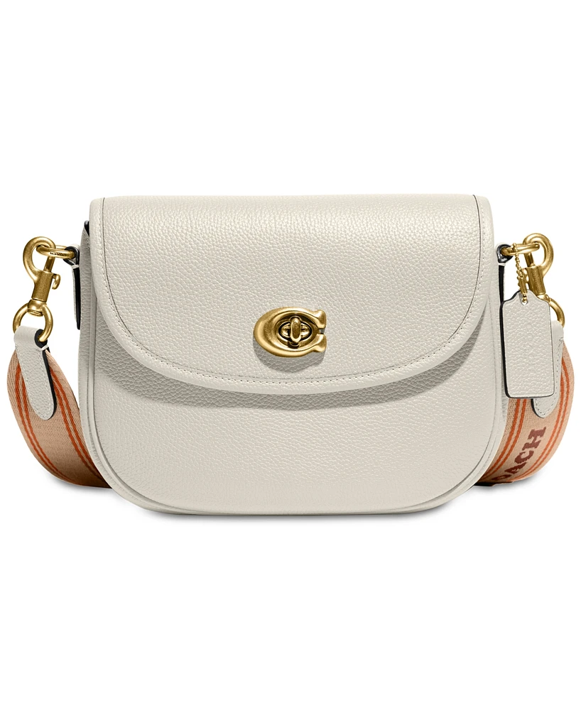 Coach Willow Saddle Bag with Interchangeable Leather and Web Strap