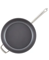 Anolon Accolade Forged Hard-Anodized Nonstick Deep Frying Pan with Lid, 12-Inch, Moonstone