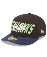 Men's New Era Black and Navy Seattle Seahawks 2022 Nfl Draft Low Profile 59FIFTY Fitted Hat