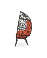 Palazzo Outdoor Wicker Teardrop Chair with Cushion