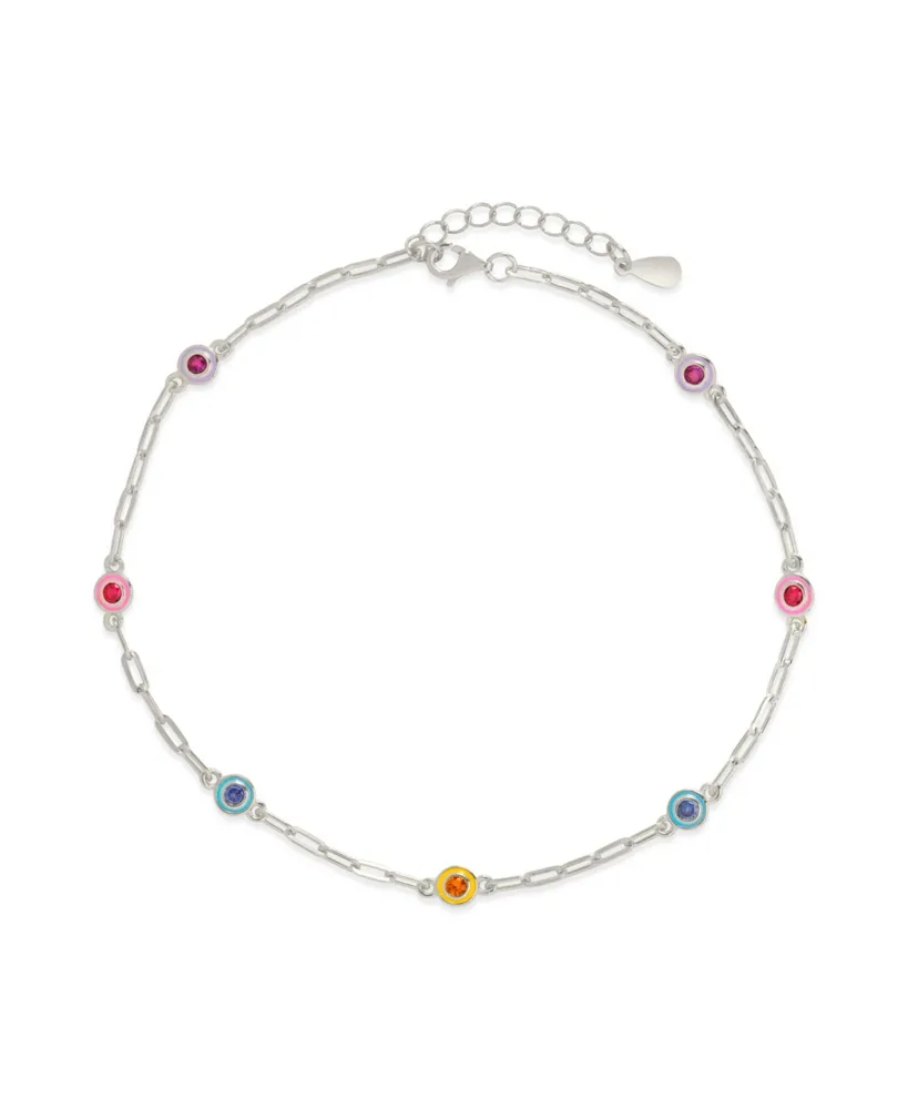 Sterling Forever Collette Anklet