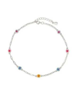 Sterling Forever Collette Anklet