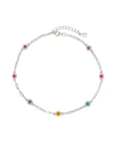 Sterling Forever Collette Anklet
