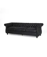 Somerville Chesterfield Tufted Sofa with Scroll Arms