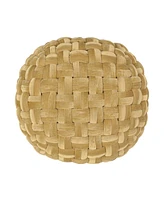 Negley Modern Glam Weave Round Pouf