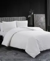 Vera Wang Abstract Crinkle Duvet Cover Set Collection