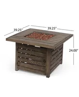 Elberton Outdoor Square Fire Pit