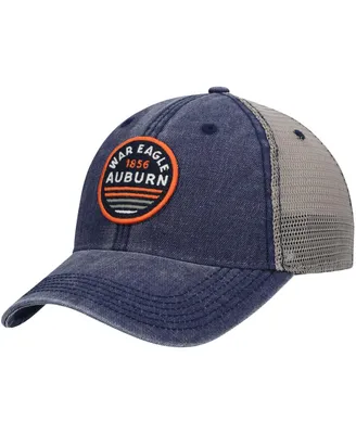 Men's Navy Auburn Tigers Sunset Dashboard Trucker Snapback Hat