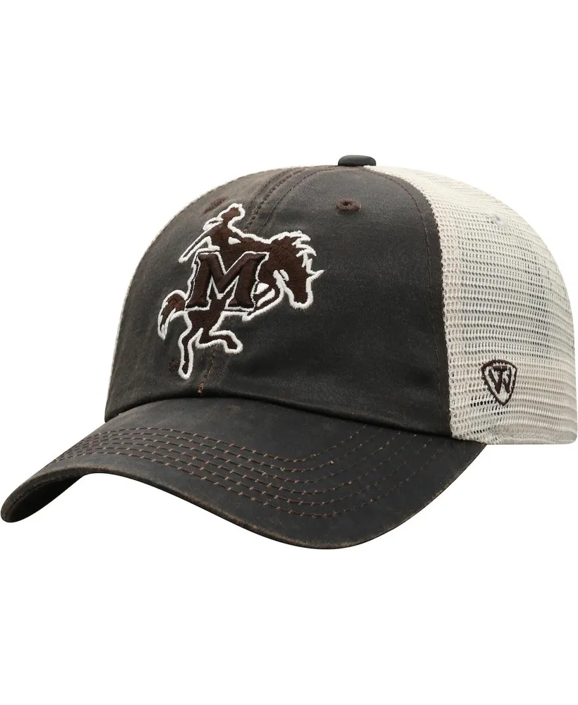 Men's Top of the World Brown McNeese State Cowboys Scat Mesh Trucker Snapback Hat