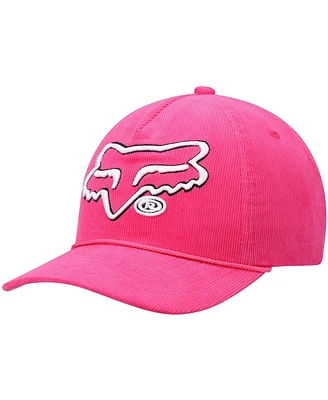 Men's Pink Fox Racing Brushed Snapback Hat