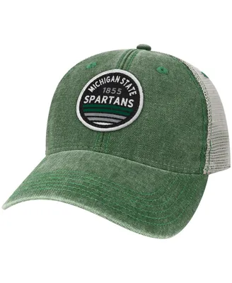 Men's Green Michigan State Spartans Sunset Dashboard Trucker Snapback Hat