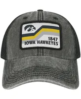 Men's Black Iowa Hawkeyes Sun & Bars Dashboard Trucker Snapback Hat