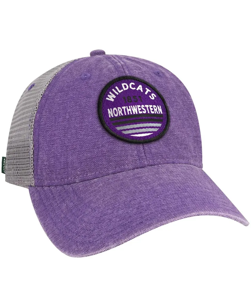 Men's Purple Northwestern Wildcats Sunset Dashboard Trucker Snapback Hat