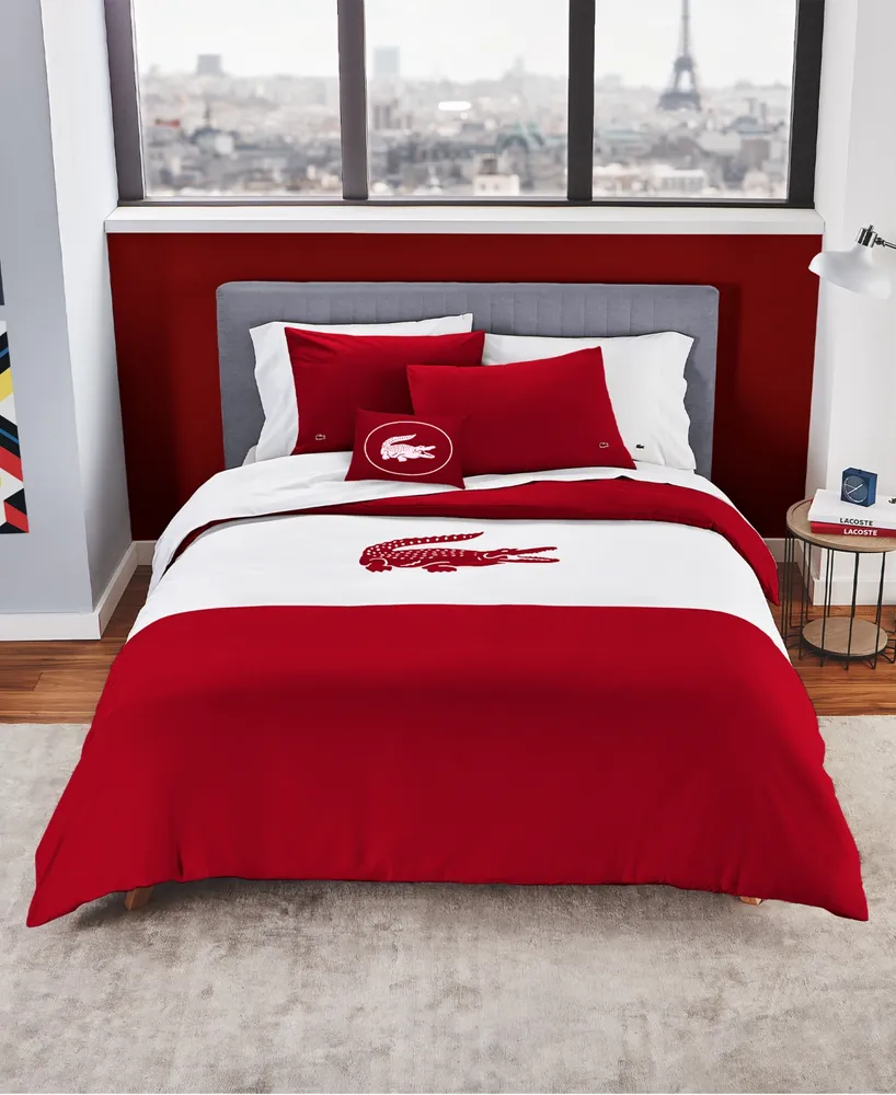 Closeout! Lacoste Home Crew 3-Pc. Comforter Set, Twin/Twin Xl