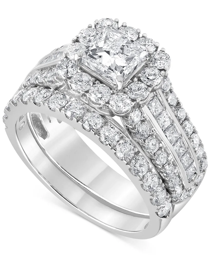 Diamond Princess Bridal Set (3 ct. t.w.) in 14k White Gold