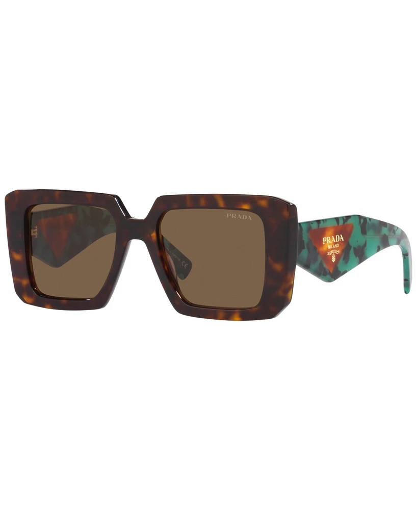 Prada Low Bridge Square Women's Sunglasses, Pr 23YSF