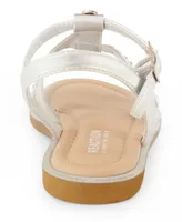 Kenneth Cole New York Little Girls Rhinestone Dress Sandals - Silver