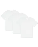 Lacoste Men's Essential Cotton V-Neck Lounge Regular Fit Undershirts Set, 3-Piece