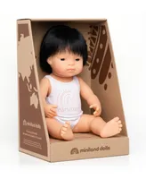 Miniland 15" Baby Doll Asian Boy Set, 3 Piece
