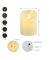 Battery Operated Led Votive with Moving Flame, Set of 6
